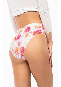 Vysoké dámské kalhotky Julimex Simple Maxi Peony
