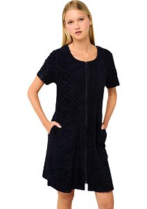 Obyčejné plážové šaty Vamp Frottee se zipem 22534 blue