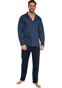 Pyžamo pro muže s propínacím kabátkem Cornette 114/51