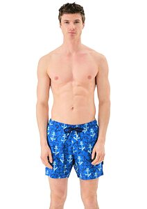 Pánské koupací šortky John Frank anchor navy JFSSWL36