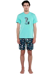 Vamp - Pyžamo s krátkými rukávy 20650