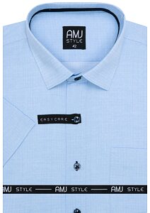 Pánská košile s krátkým rukávem AMJ Style VKR 1234 sv.modrá