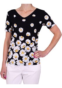 Květinové tričko pro ženy Sabatti 22035 navy