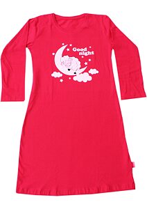 Dívčí košilka na spaní Cornette Sheep tm.růžová