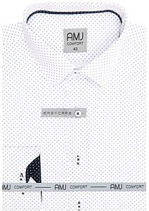 Košile s dlouhým rukávem AMJ Comfort VDBR 1262 bílo-modrá