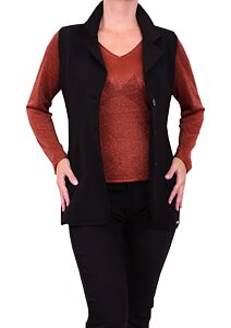 Elegantní vesta pro ženy Cannes Mila Sarvé černá