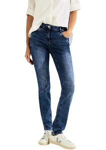 Slim fit džíny s vysokým pasem pro ženy Cecil 376777 mid blue