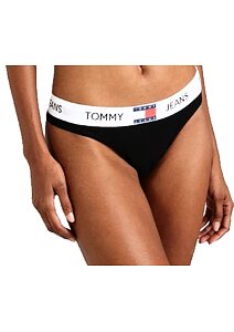 Dámská tanga Tommy Hilfiger UW0UW04956 černé