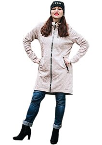 Elegantní dámská parka Tolmea 7823 sv.káva