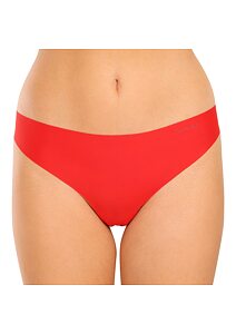 Tanga laserem střižené Calvin Klein QD5147E červené