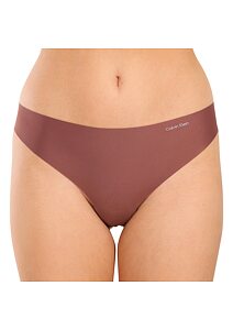 Tanga Calvin Klein Invisibles Micro QD3556E choco