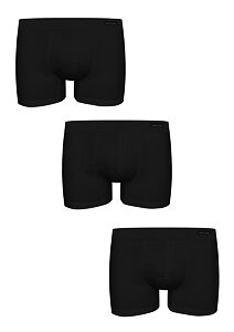 Boxerky pro muže John Frank s micromodalem JF3BMODHNA03 černá 3 pack