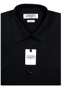 Košile AMJ Slim Fit JKS 17 černá