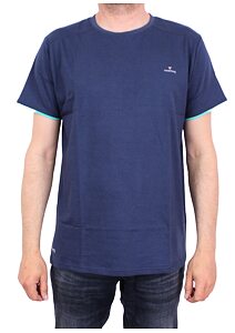 Pánské tričko s krátkým rukávem Vanderberg 00206 tmavá jeans
