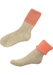 Ponožky s ovčí vlnou Matex losos