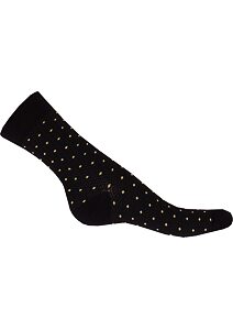 Bavlněné ponožky Matex 805 černo-žluté