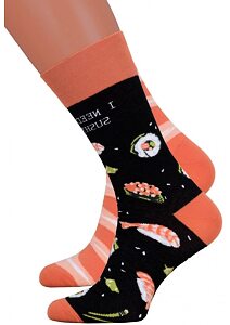 Dámské ponožky More 35078 černé sushi