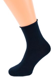 Ponožky Gapo Zdravotní s elastanem a rolovacím lemem černé