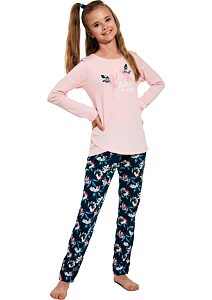 Dívčí pyžamo Fairies Cornette sv.růžové