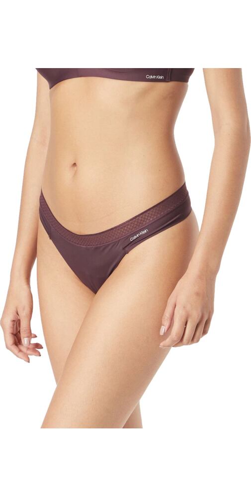 Dámská tanga Calvin Klein QF6307E Power plum