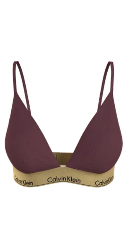 Calvin Klein bezkosticová podprsenka QF7787E Modern Cotton bordo