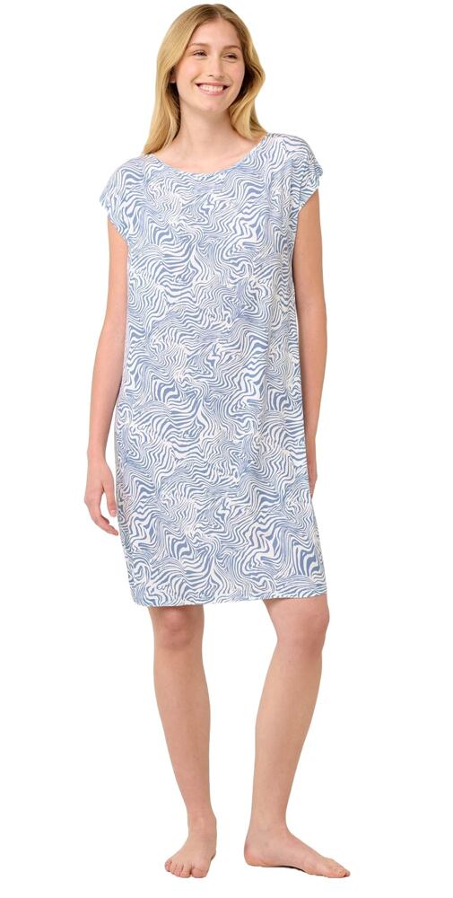 Letní noční košile Vamp se vzorem zebry 22016 blue serene