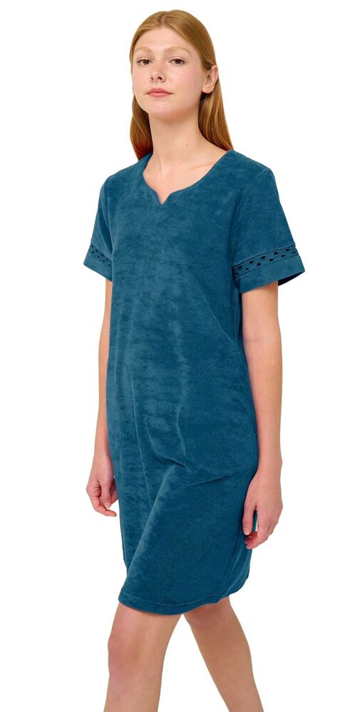 Plážové šaty Frottee se zipem Vamp 22586 blue lyons