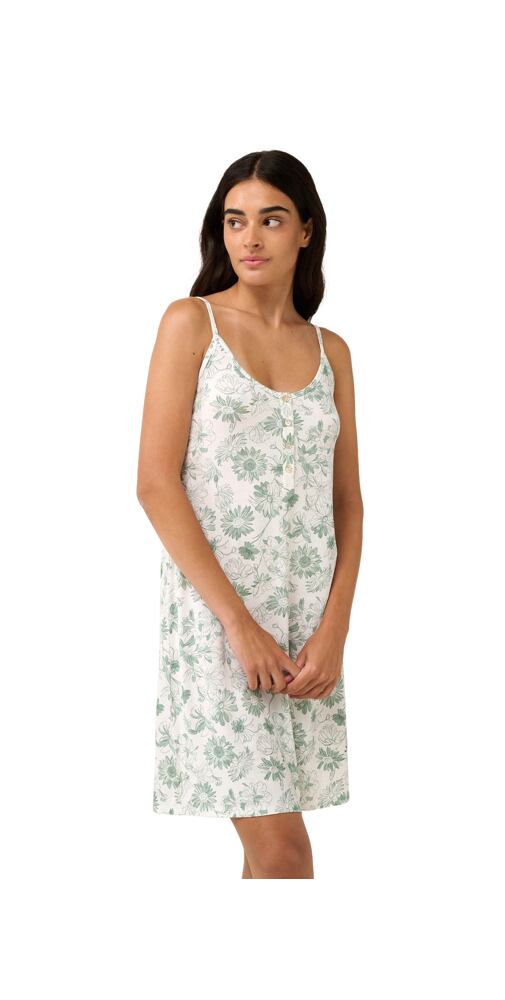 Letní noční košile Vamp s knoflíkovou légou 22086 blue matcha