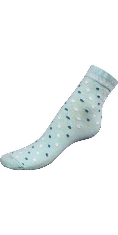 Ponožky DVJ dětské puntík - mint
