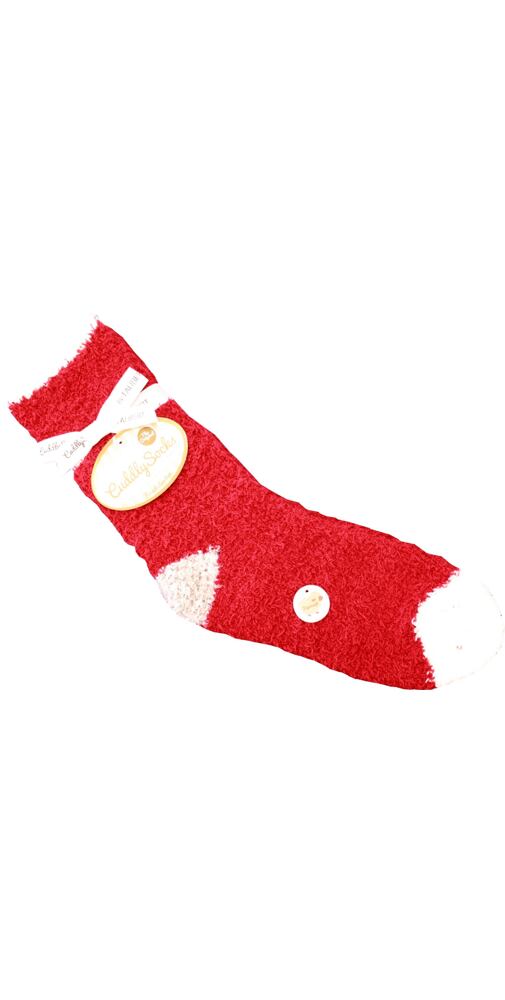 Červené hřejivé ponožky