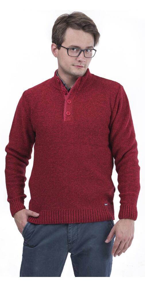 Červený pánský svetr