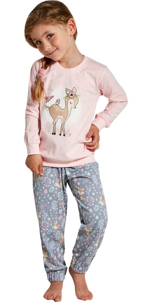 Cornette pyžamo pro děvčata Kids Roe sv.růžová