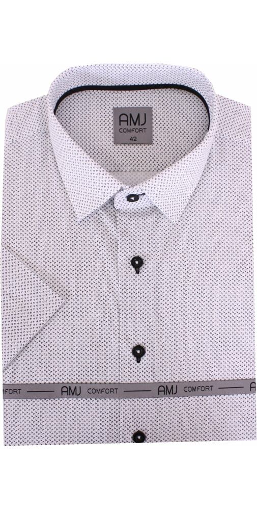 Elegantní košile pro muže AMJ Comfort VKBR 1204 bíločerná