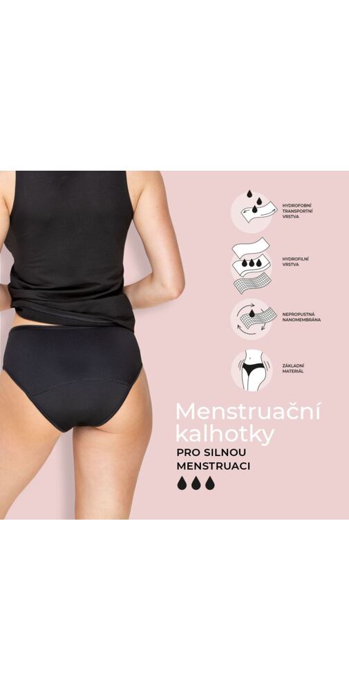 Menstruační kalhotky Timo 191500 černé