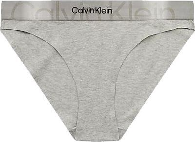 Kalhotky pro ženy Calvin Klein Embossed Icon QF66993 šedý melír