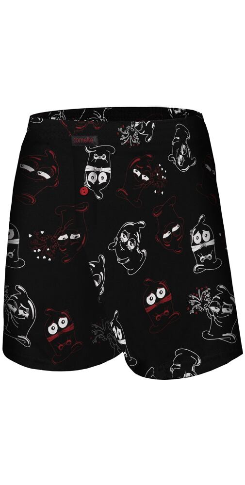 Bavlněné trenky s obrázky Cornette Classic 001/139 černé