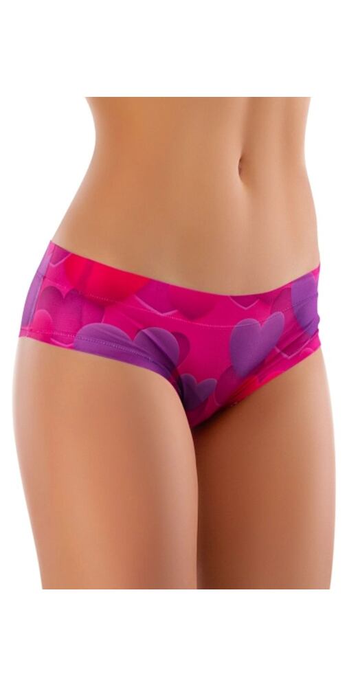 Dámské kalhotky s romantickým tiskem Memème love purple