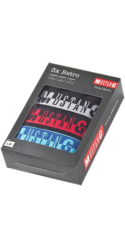 Boxerky Mustang 4198-1003 Retro multipack 406