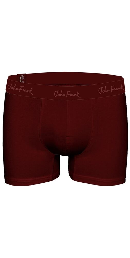 Boxerky pro muže John Frank s micromodalem JFBMOD10 bordo