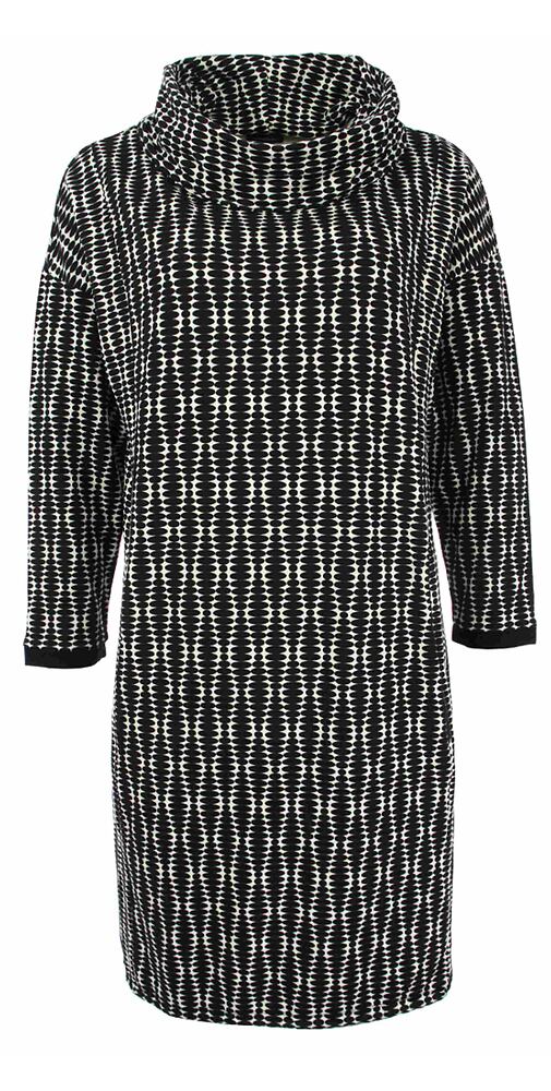 Žerzejové dámské šaty s šálovým límcem Kenny S. Kleid 720240 vzor
