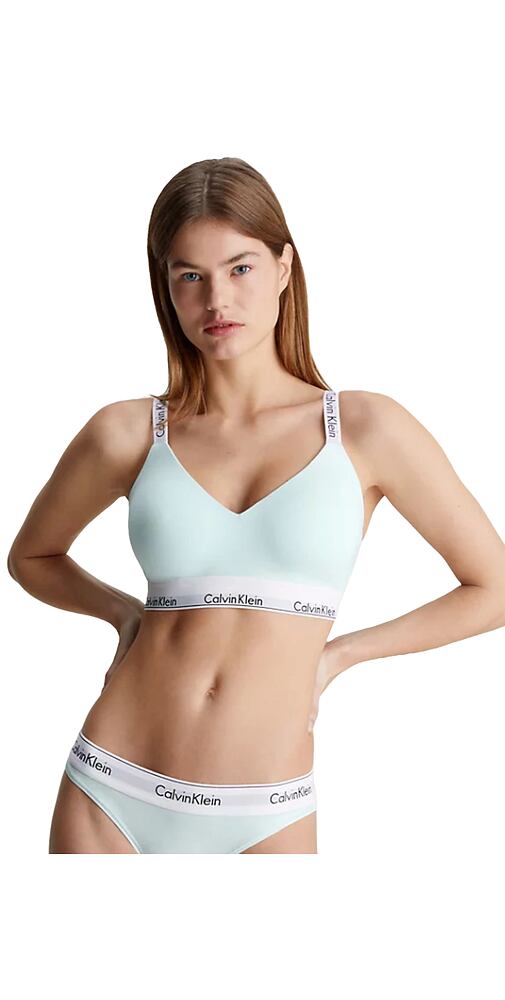 Calvin Klein Bralette QF7059E sportovní podprsenka sv.mint