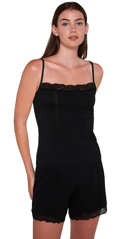 Vamp Elegantní dámská košilka na úzká ramínka 20821 black