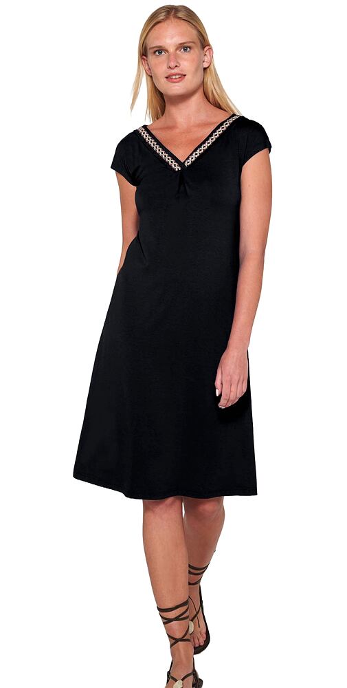 Vamp dámské šaty Alicia s širokými ramínky 20510 černé