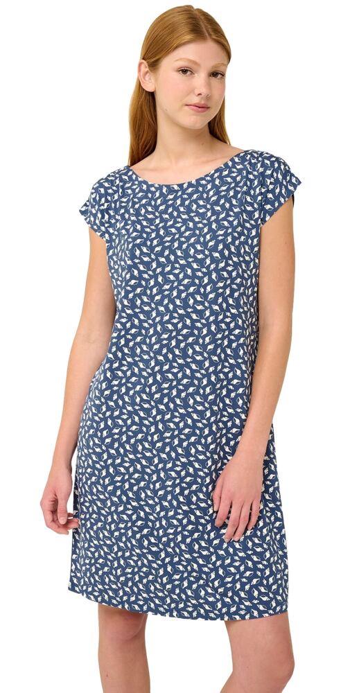 Letní noční košile s potiskem mušlí Vamp 22051 blue raf