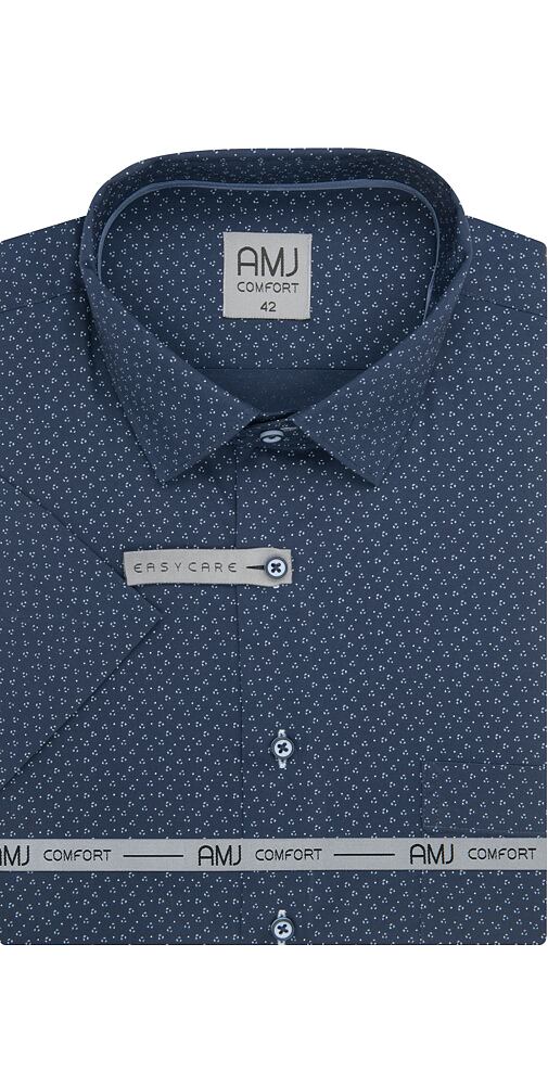 Elegantní košile pro muže AMJ Comfort Slim VKSBR 1440 navy