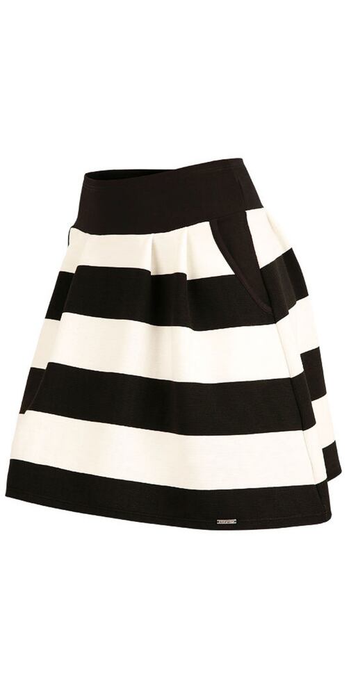 Černobílá sukně Litex s kapsami 57047