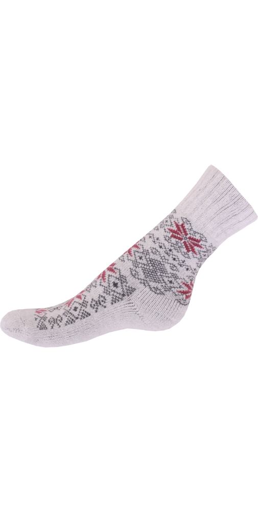 Módní ponožky s ovčí vlnou Matex Jola 435 st.růžová