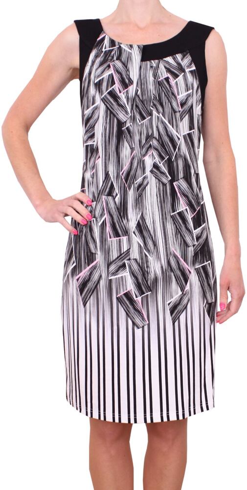 Půvabné dámské šaty Jopess 724916 šedý tisk