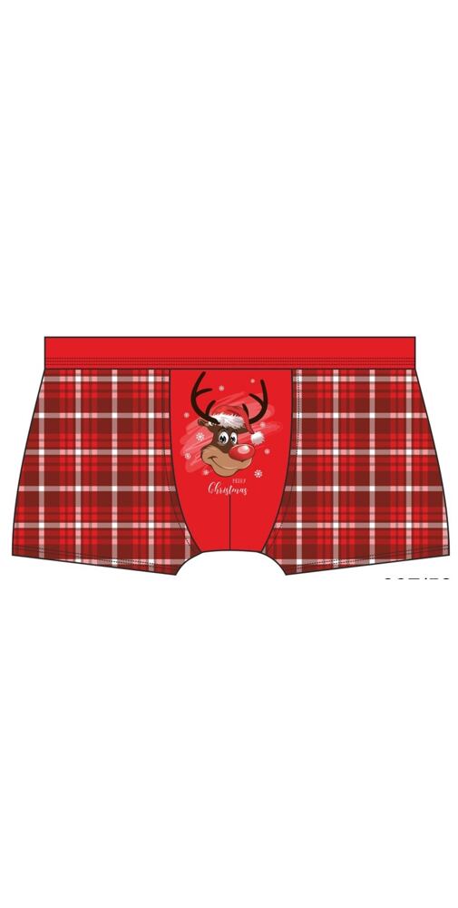 Červené vánoční boxerky Cornette