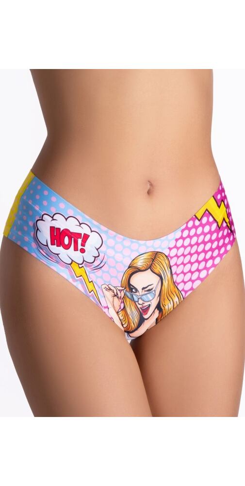 Bezešvé dámské kalhotky s obrázky Meméme hot girl